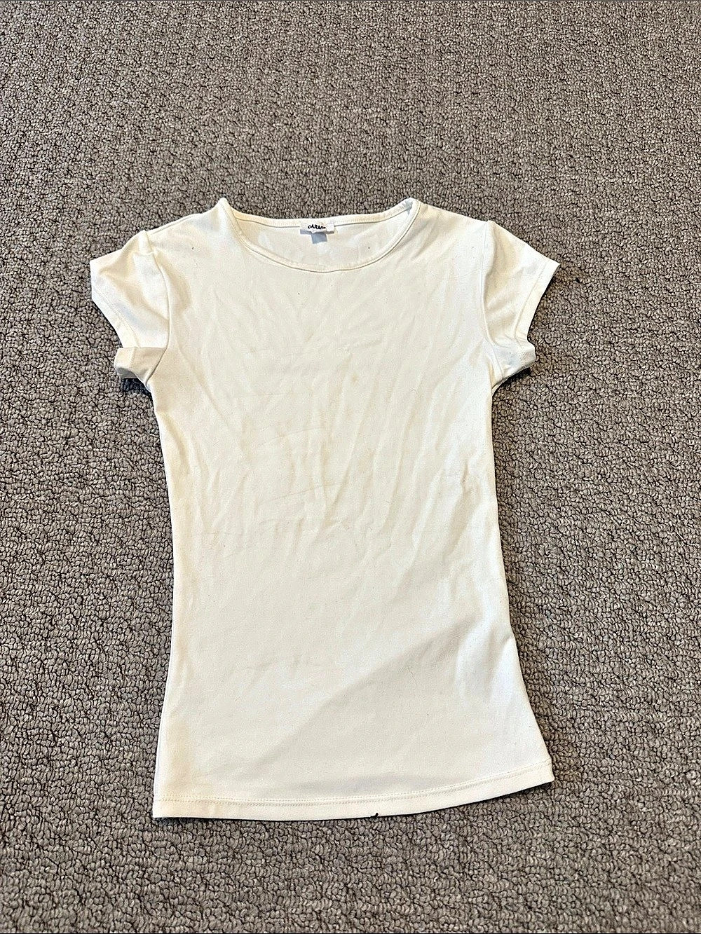 Garage Short Sleeve Tee in White Size XXS